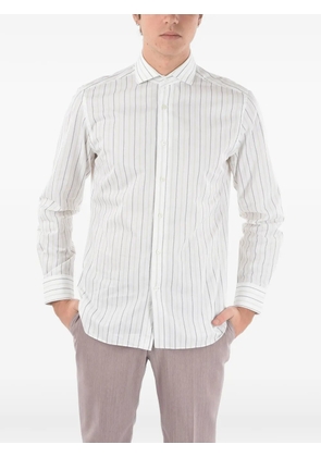 Corneliani striped cotton shirt - White