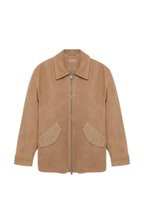 Simkhai Aslan suede leather jacket - Brown