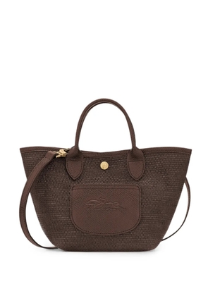 Longchamp Le Pliage woven-effect shoulder bag - Brown