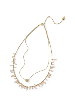 GUESS USA bead-embellished layered necklace - Gold