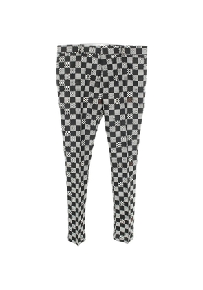 Louis Vuitton Pre-Owned 2020s Distorted Damier trousers - Black