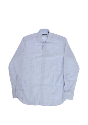 Corneliani patterned long-sleeve shirt - Blue