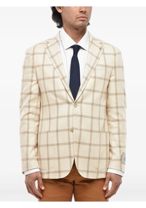 Corneliani checked patch-pocket blazer - Neutrals