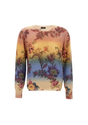 ETRO floral-pattern wool sweater - Neutrals