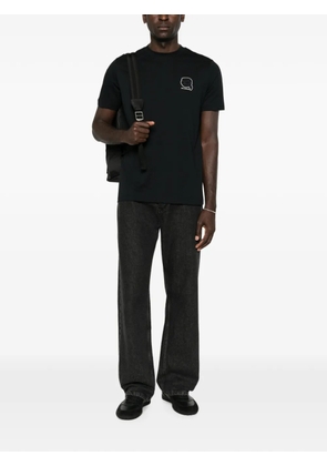 Karl Lagerfeld logo-patch cotton T-shirt - Black
