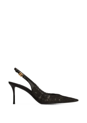 Dolce & Gabbana lace slingback pumps - Black