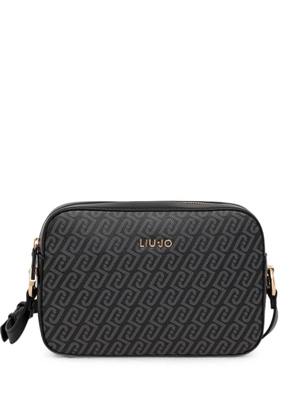 LIU JO medium monogram crossbody bag - Black
