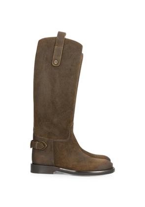 Burberry suede Cavalier boots - Brown