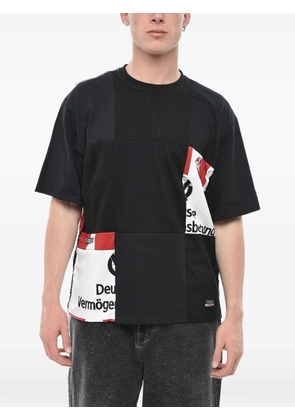 Children Of The Discordance patchwork logo-print T-shirt - Black