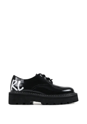 Karl Lagerfeld logo-print chunky-sole shoes - Black
