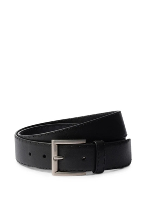Prada antiqued-leather belt - Black