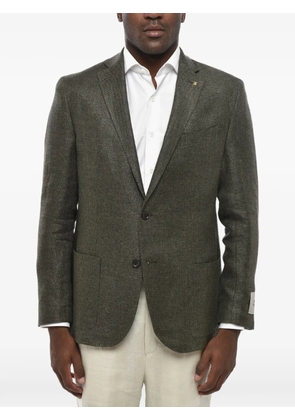 Corneliani single-breasted patch-pocket blazer - Green