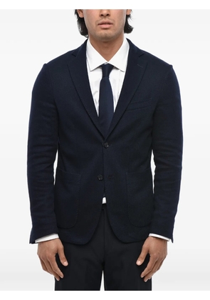 Corneliani patch-pocket single-breasted blazer - Blue