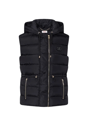 LIU JO short padded nylon jacket - Black