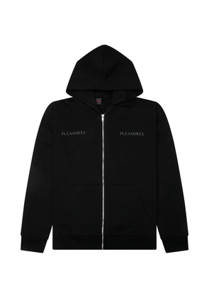 Pleasures graphic-print zip-up hoodie - Black