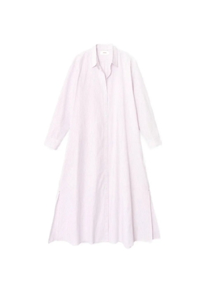 Xirena Boden striped shirt midi dress - White