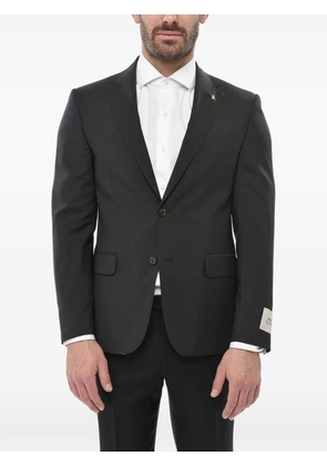 Corneliani single-breasted flap-pocket blazer - Grey