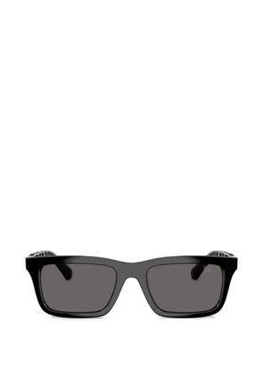 Burberry Eyewear checked square-frame sunglasses - Black