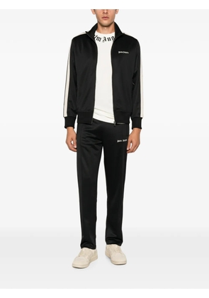 Palm Angels embroidered-logo zip-up sweatshirt - Black