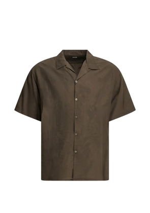 A.PRESSE Natural Dyed short-sleeve shirt - Brown