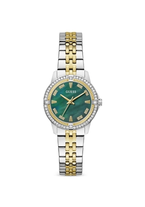 GUESS USA round-case 32mm watch - Green