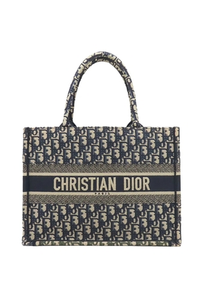 Christian Dior Pre-Owned 20th Century Medium Oblique Embroidered Canvas Book tote bag - Blue