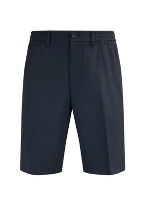 BOSS elasticated-waistband tailored shorts - Blue