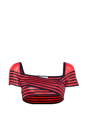 Celine Pre-Owned 2000s striped crop top - Red