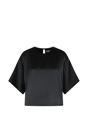 Simkhai satin-finish crew-neck top - Black