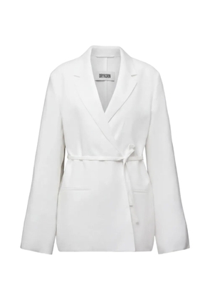 Drykorn Wincham belted wrap blazer - White