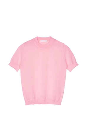 Cecilie Bahnsen Fillo bow-detail short-sleeve T-shirt - Pink