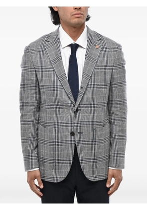 Corneliani Circle checked single-breasted blazer - Grey