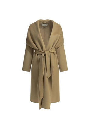 IVY OAK belted shawl-collar coat - Neutrals