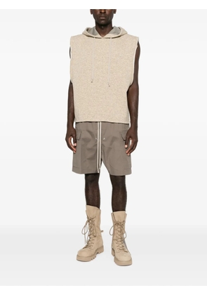 Rick Owens sleeveless hoodie vest - Neutrals