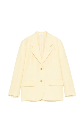 Versace notched-lapel single-breasted blazer - Yellow