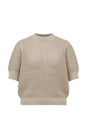 Drykorn chunky-knit short-sleeve sweater - Neutrals