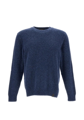 Zanone crew-neck bouclé sweater - Blue