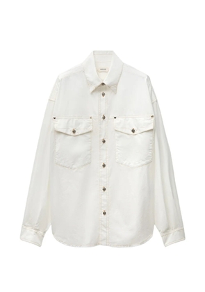 Versace cotton-poplin loose shirt - White