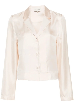 LouLou de Saison Aloma silk cropped shirt - Pink