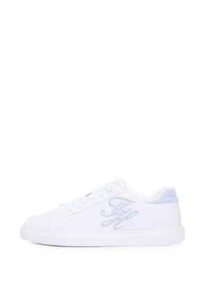 Tommy Hilfiger logo-embroidered sneakers - White