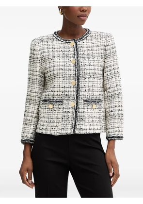 LUISA SPAGNOLI Vibio tweed button-up jacket - Neutrals