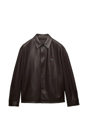 Prada Nappa leather shirt - Brown