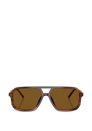 Dolce & Gabbana pilot-frame tortoiseshell sunglasses - Brown