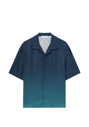 Off-White Arrow Monogram jacquard bowling shirt - Blue