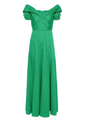 DVF Diane von Furstenberg Laurie ruched maxi dress - Green