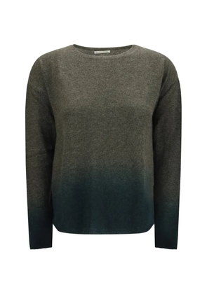 MIRROR IN THE SKY gradient-dyed crew-neck sweater - Grey