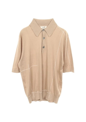 Hermès Pre-Owned 2010s contrast-stitch polo shirt - Neutrals