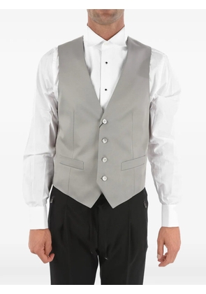Corneliani single-breasted satin waistcoat - Grey