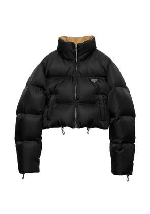 Prada cropped Re-Nylon down jacket - Black