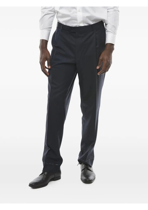 Corneliani Mantua pleated wool trousers - Blue